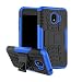 Produktbild Samsung Galaxy J2 Pro 2018 Hülle,Stilvoller Handyhülle Fall GOGME [Dual Layer Armour Series] Rugged TPU / PC Hybrid Armor Super Schutzhülle. Anti-Scratch PC Rückwand Schale + Stoßfeste TPU Innenschutzabdeckung + Faltbarer Halterungen , für Samsung Galaxy J2 Pro 2018 Case Cover.blau