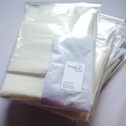 Nortex MillMixed White Fusible & Iron on Interfacing Remnants Bag