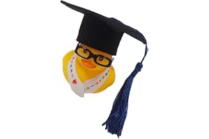 Graduation Ducks - 1 bit Graduation Ducks 2024 med glasögon, bilprydnad | Duck Ornament - för bilens instrumentbräda, påskfyllning, födelsedag, skolpris 1,97 tum