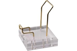 SM SUNNIMIX SunniMix Soporte de exhibición de minerales para minerales de Piedras Preciosas Citrino Amatista geoda ágata Cristal Soporte para la decoración de la - 6x6x8cm