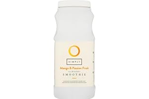 Simply Mango and Passion Fruit Smoothie, Vegan Blendable Concentrated Smoothie Mix Made with Real Fruit Puree (1 Litre)