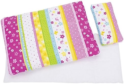 Dolls bedding duvet mattress pillow set large pink white