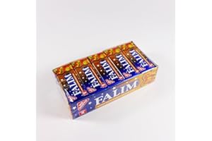Falim Sugarless Plain Gum, Fruit Mix Flavoured, 20 Pack, 100 Pieces Each by Falim
