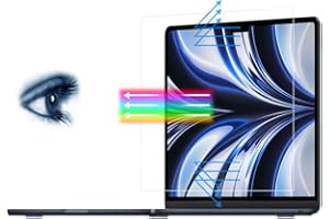 Arisase Protector de pantalla transparente anti luz azul para MacBook Air 13.6 con M2 chip (Modelo: A2681) 2022 lanzado (13.6 pulgadas)