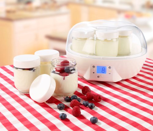 Rosenstein & Söhne Joghurt Maker mit Portionsgläsern (7 x 150 ml) - 2