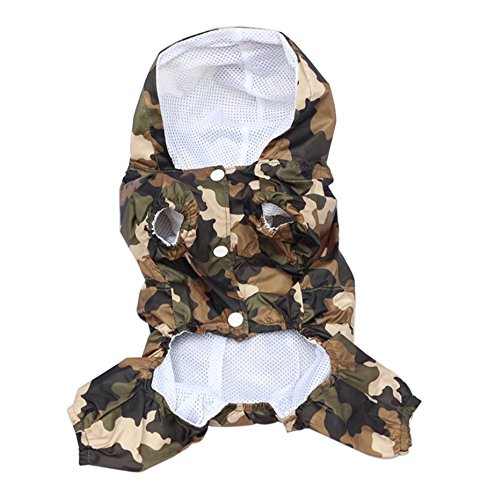 Preisvergleich Produktbild Sanwood Wasserdichter Regenmantel Hoody Hund Bekleidung Haustier Katze Puppy