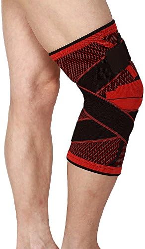 Jogging, sports, patellar pain relief knee Non-slip adjustable knee protective cover.