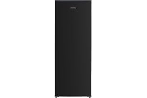 Russell Hobbs Freestanding Upright Freezer Black 168 Litre with 5 Drawers, 143 cm Tall & 55 cm Wide, Adjustable Thermostat & 40 Decibel Noise Level, 2 Year Guarantee RH143FZ552E1B