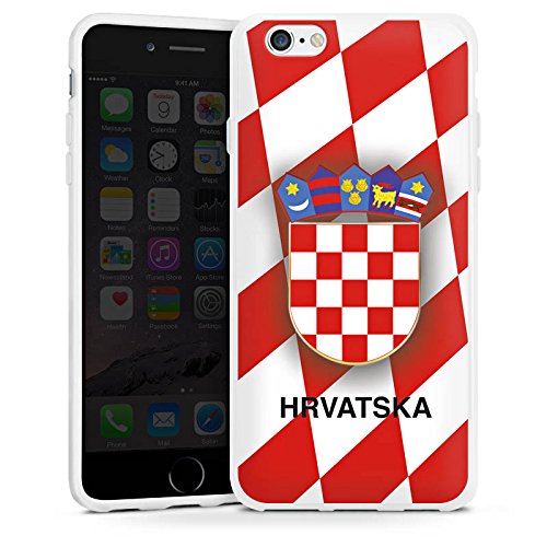Apple iPhone 6s Hülle Silikon Case Schutz Cover Kroatien EM Trikot Fußball Europameisterschaft
