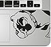Produktbild Vati Blätter Removable Sinodoor-Flash-Happy Dog Humor Teilhandmade Art Haut kühler Entwurf Vinylabziehbild Aufkleber für Trackpad Tastatur des Apple Macbook Pro Air Mac Laptop