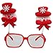 Produktbild MäDchen Weihnachten Brillengestell Niedlich Kinder Erwachsene Ornamente Decor Abend Party Spielzeug Weihnachtsdeko Dekoration Geschenk Dekorationen Girls Geburtstags HeißE(A,Freie Größe)