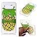 Price comparison product image Premium Quality TPU Soft Case for Samsung Galaxy Note 8, Coffeetreehouse Ultra Thin Soft TPU Gel Case [Transparent] [Luminous]Flexible Rubber Back Cover for Samsung Galaxy Note 8-Big pineapple