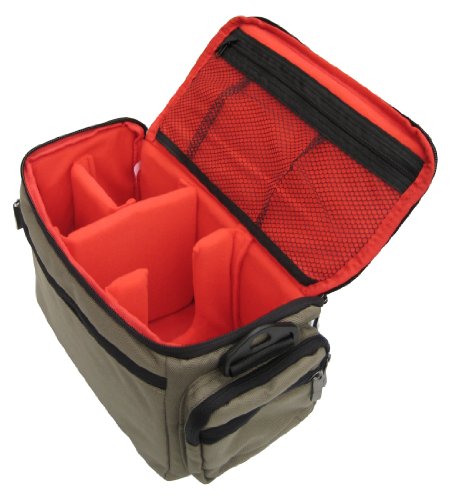 Jealiot Sacoche pour un acc  s facile pour appareil photo reflex Nikon D610  D750  D810  D810  a  D5300  D5500  D7200  Plus deux objectifs et accessoires suppl  mentaires       Housse anti-pluie