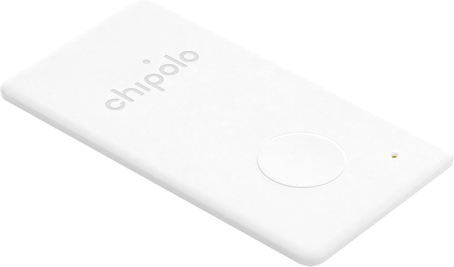 Chipolo Tarjeta, 1 unidad, buscador de billeteras, rastreador Bluetooth para cartera, características premium gratuitas, funciona con la aplicación Chipolo (compatible con iOS y Android), color blanco