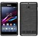 Produktbild PhoneNatic Case für Sony Xperia E1 Hülle Silikon silber brushed + 2 Schutzfolien