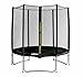 Produktbild SixBros. SixJump 1,85 M Gartentrampolin Schwarz Trampolin - Sicherheitsnetz - Lange Netzstangen - TS185/1924