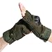 Produktbild 1 paar Herren Hälfte Fingerhandschuhe für Motorrad das Reiten Radfahren Kampieren Kletterei Wandern Outdoor-Sportarten Fingerlose Handschuhe (Armee-Grün, M)
