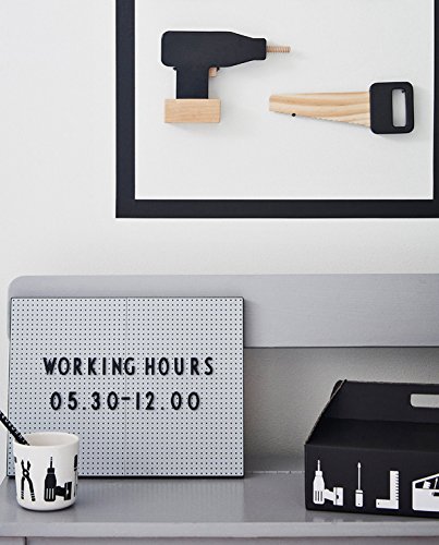 Design Letters – Message Board – Memo Board – A4 – grey – grau – Kunststoff - 3