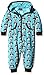Maxomorra Unisex Baby WI5B-M075 One piece Penguin Animal Print Tracksuit, Blue/Dark Brown, 18-24 Months (Manufacturer Size:86/92)