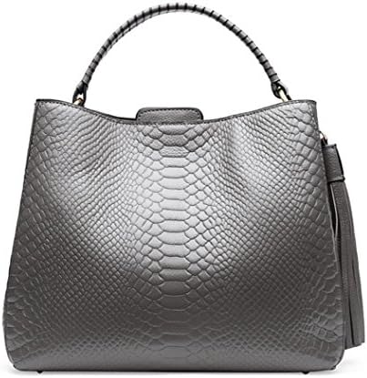 Women Bag Casual Vintage Shoulder Bag Handbags Crocodile skin Cross Body Bag Large Capacity Bags , grey