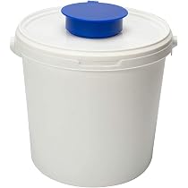 Produktbild von Spendereimer Für Vliestuchrollen – 6,2 L, Weiß, Mit Transparentem Deckel, Für Hygienebereiche Wie Praxen & Medizin