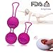 Produktbild KingSnow Premium Liebeskugeln Set, Perfekt Für Frauen Zum Beckenbodentraining Und Training Der Vaginalmuskulatur für Frauen - Optimale Stärkung der Vaginalmuskulatur, Vibratoren drahtlose Fernbedienung Adult Sexspielzeug Vibrator - Perfekt zur Steigerung der Orgasmusfähigkeit, 100% Wasserfest (Lila)
