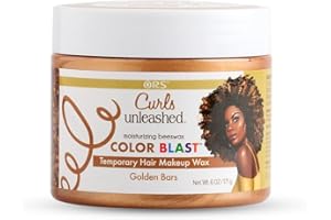 ORS Curls Unleashed Golden Bars Color Blast - Cire capillaire temporaire, avec cire d'abeille hydratante et huile de ricin, pour une meilleure expérience de coloration - 171 g