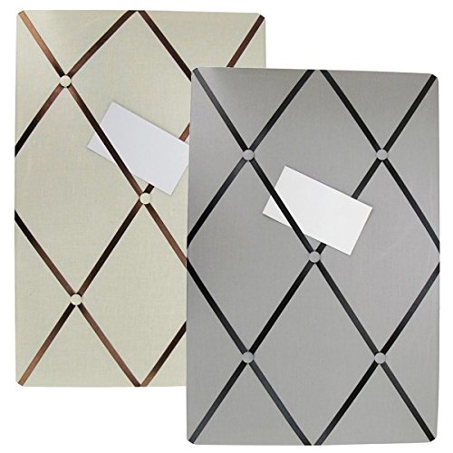 Pinnwand, Memoboard, 40 x 60 cm, Knopfleiste, Creme - 5