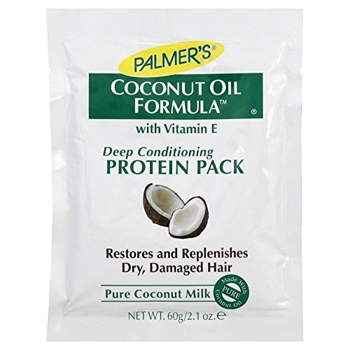 Palmers Coconut Hair Oil Formula With Deep Hair Conditioning Protein Pack , 2.1 Oz ( Pack of 2 )