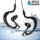 AGPtek SE02 IPX8 Wasserdichte Kopfhörer, verstellbarer &amp; drehbar Sport-Kopfhörer, In-Ear-Kopfhörer für Unterwasser Sport, Schwimmen, Laufen etc..