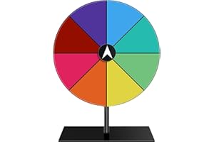 DZQAD 2 Prize Wheel À 8 Emplacements – Jeu De Roulette Effaçable À Sec | avec Base Durables | Roue De Prix Tournante | Jeu De Rotations De Fortune Roulette | pour Salons Professionnels Et Jeux De Hasard