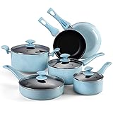 berger aluminium topfset blue sandy Das Aluminium ist hochwertig und verzieht sich nicht wie bei billigen Töpfen.