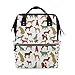 Produktbild COOSUN Hundezucht-Nappy Wickeltasche Windel Rucksack mit Insulated Taschen Stroller Straps, großen Kapazitäts-Multi-Funktions-stilvoller Windel-Tasche für Mama Dad Außen Groß mehrfarbig