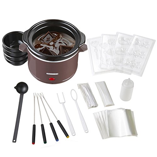 Melissa Schokoladen-Fondue elektrisch, Chocolatier Set für hausgemachte Pralinen - 6