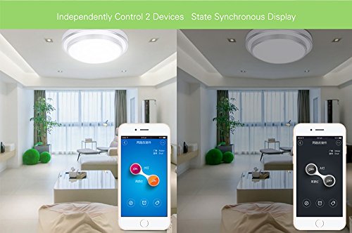 Itead Sonoff Dual Channel WLAN Schaltrelais, Steuern von 2 Geräten via App, Steuern von Geräten von Überall für Ihr Smart Home - 4