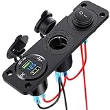 【HOHE SICHERHEITSNORMEN】Hergestellt aus ABS und Aluminium, hochtemperaturbeständig, niedrigtemperaturbeständig, hat auch flammhemmende Eigenschaften.Das 23,7 Zoll-Kabel verfügt über eine eingebaute 10A-Sicherung für Überlast, Überhitzungs, Überspannungs, Unterspannungs und Kurzschlussschutz.Zertifizierung durch CE/FCC/ROHS.