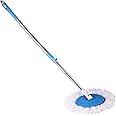 Pivalo Bucket Spin Mop with 42" Handle Stick Rod & 9" Plate Microfiber Refill Pocha Cleaner 360° Adjustable Easy Grip for Wet Floor Household Industrial Cleaning & Mopping (1Pcs, Random Color)