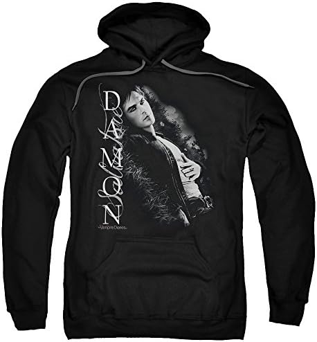 The Vampire Diaries Besides Me Mens Pullover Hoodie Black 2X