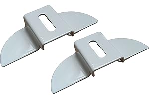 parpyon® Placa antitorsión para brazos, tendedero de balcón exterior, tendedero de acero de barandilla para alambre para extender la ropa producto italiano (placas, blanco)