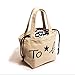 Wawoo®Simple Light Weight Packed Lunch Bags Picnic Bag Shopping Bag Canvas Tote bag Lunchbox Bag with Drawstring(white)