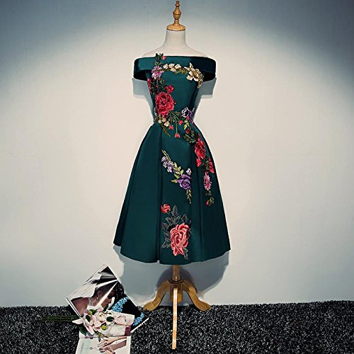 SevenMye 2 Stickerei Pfingstrose Blume nähen auf Patch-Abzeichen gestickte Blumenkragen-Fehlschlag-Kleid-Beutel Applique - 6