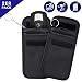 Produktbild Keyless Go Schutz Autoschlüssel [Alle Marken] Premium Mini RFID 2er Set + Extra Schutzhüllen & Karten Blocker - Diebstahlsicherer Funk Blocker Abschirmung Hülle [NFC LTE GSM WLAN] Car Key Safe