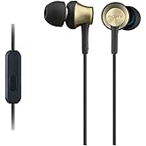 Sony MDR-EX650AP Premium Wired Earphones with Brass Housing, Neodymium dynamic drivers, Smartphone Mic and Control - Black/Go