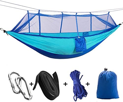 Travel Bug Net Camping Hammock, ANGTUO Mosquito Lightweight Portable Outdoor Travel Double Hammock for Camping/Backpacking/Beach/Hiking