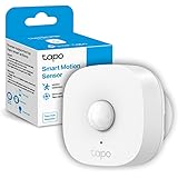 TP-Link Tapo T100 Smart Motion Sensor, Sensore di Movimento Intelligente, Rilevamento ad Ampio Raggio(120°,7m), Luce Attivata
