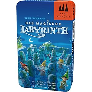 Hans im Glück Schmidt Spiele – Juego Tres Magos 51401. El Laberinto mágico en Lata de Metal