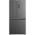 Electrolux 700L Gross (640L Net) Side by Side 4 Door Premium Refrigerator, 10 Year Warranty on Inverter Compressor, European Standard French Door Fridge, EvenTemp Cooling System, Matte Grey EQE4900A-B