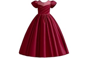 Lito Angels Vestito Damigella Abito da Festa Cerimonia Natale Elegante per Bambina Taglia 5-12 Anni