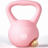 Valkyrie 4kg Soft Kettlebell Yumuşak Tabanlı Metal Kumlu Ses Yapmaz Darbeye Dayanıklı &Ccedil;ift El Ağırlık