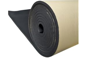 ZESLIV Aislante Térmico Insonorizante Forro Papel Adhesivo para Coche 50cmx100cm (15mm de grosor) insonorizantes para automóviles Espuma Aislante Acústico Insonorización para Coche